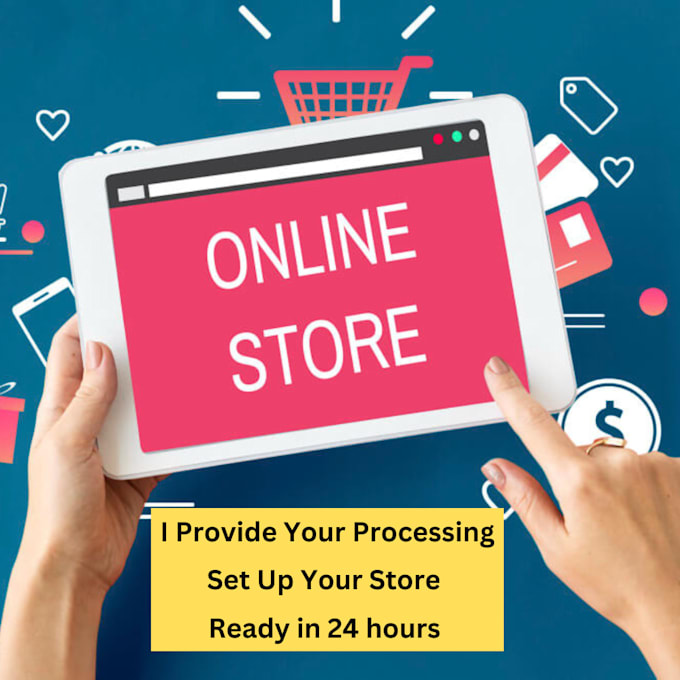 set up processing and shopping cart
