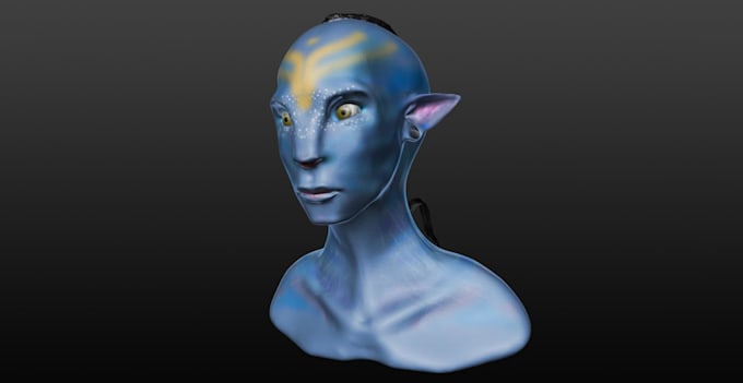 create a 3d portrait of your face or head