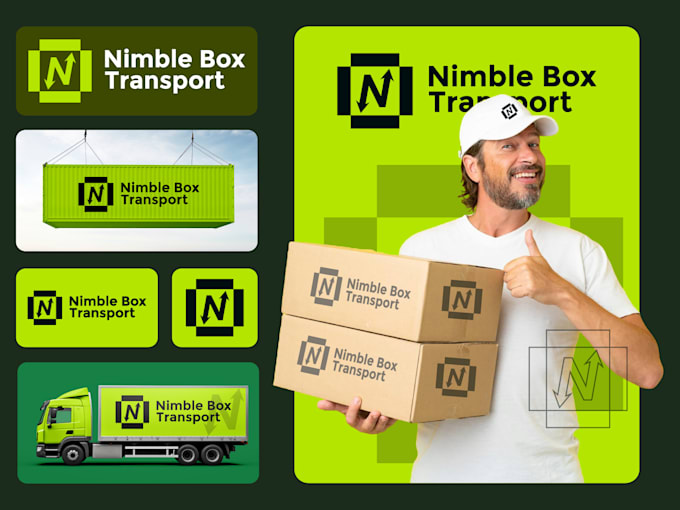 custom brand logo design, branding kit, and brand identity