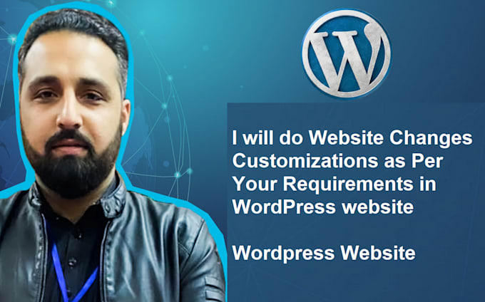 do website changes customizations as per your requirements in wordpress website
