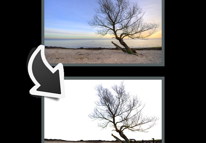 crop 3 images and Make Bacground Transparent