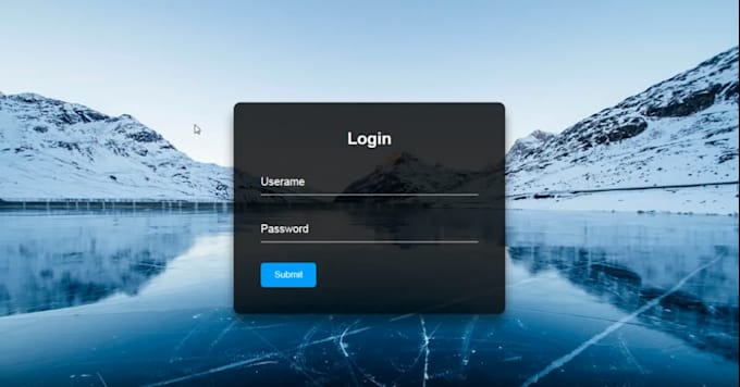 Do a login form using html and css by Omgplsadc | Fiverr
