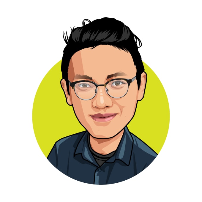 Draw big head cartoon avatar caricature from your photo by Oomardesigns