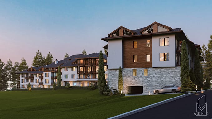do interior and exterior design, create 3d rendering