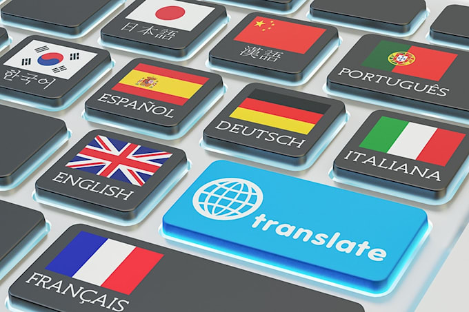 provide machine free translations to german and spanish
