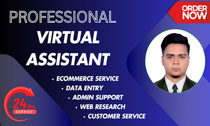 be your professional virtual assistant for expert data entry, excel, copy past