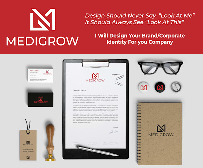 design brand logo with full branding kit