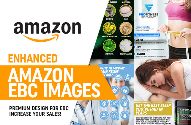 Design amazon enhanced brand content ebc a plus listing images by