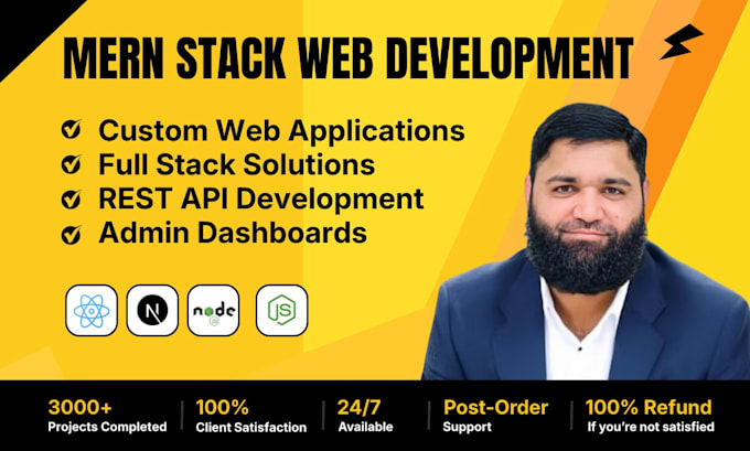 build web applications as full stack, react, next and node js developer