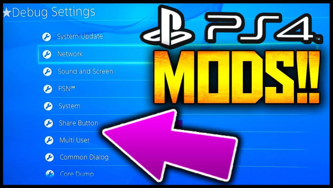 can you mod games on ps4