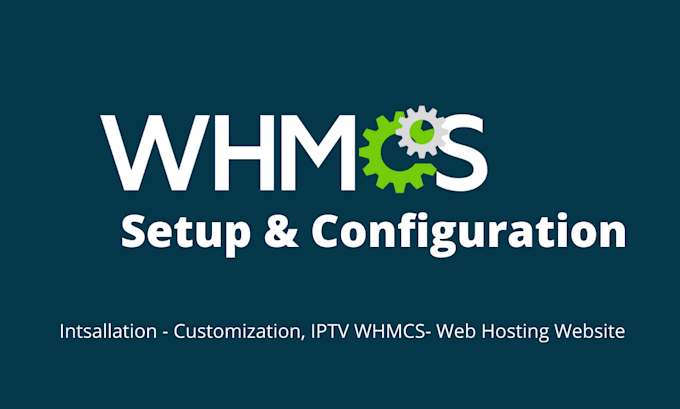do a complete whmcs setup configuration and make a website