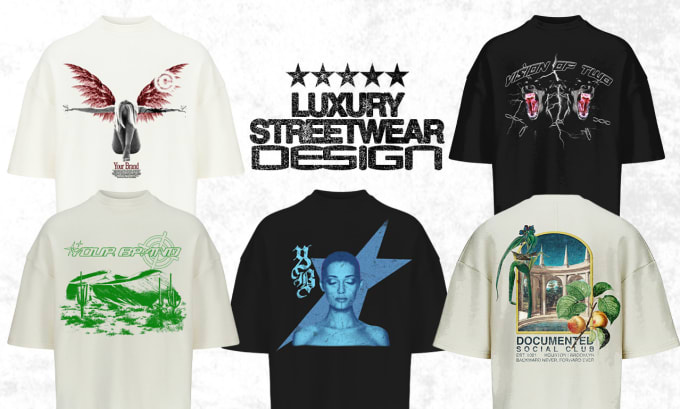 I will design luxury graphics for your streetwear clothing  brand