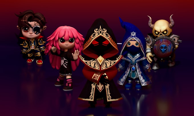 create amazing 3d models, characters for games in blender