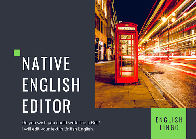 be your native english editor