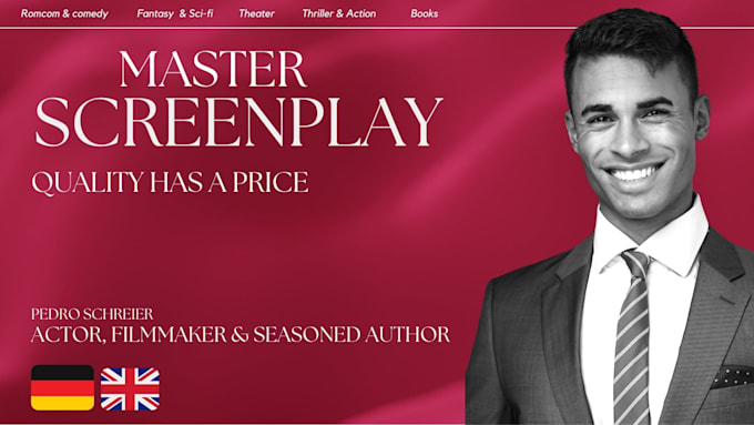 craft you a professional screenplay in german or english over 70 orders