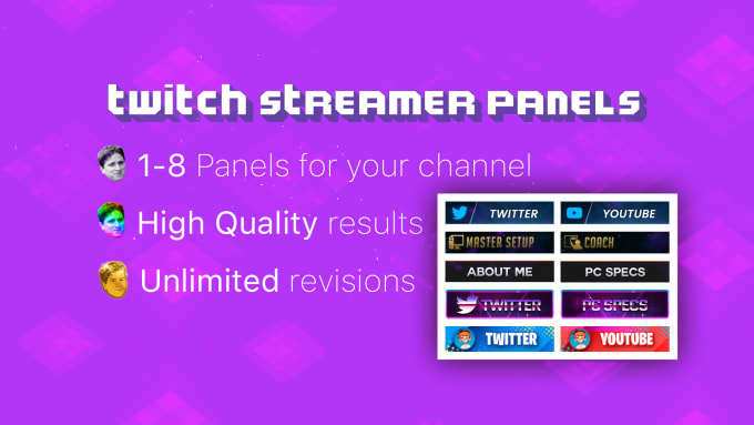 Design your custom stream panels by Reformedot | Fiverr