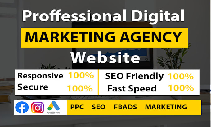 create digital marketing agency website in 24 hours or wordpress website