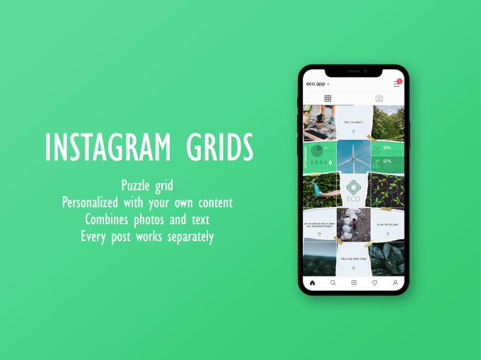 Design a grid for your instagram by Guillemchesa Fiverr