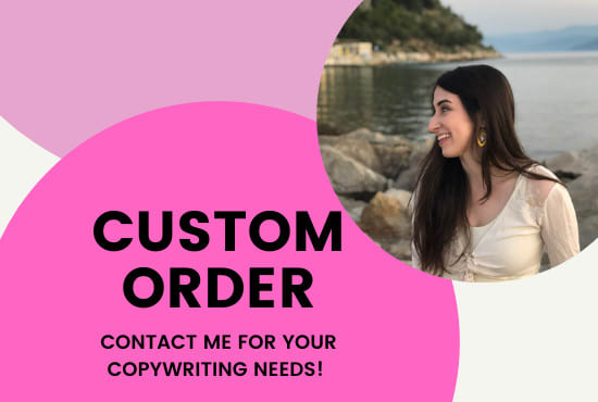 create a custom order based on your specific copy needs