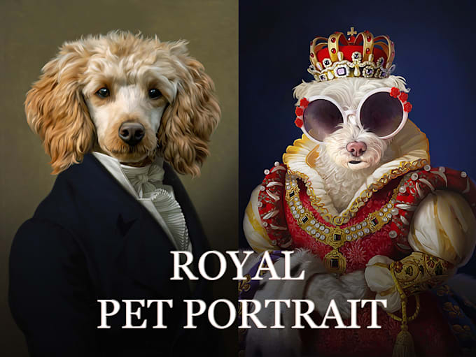 make a royal portrait of your pet