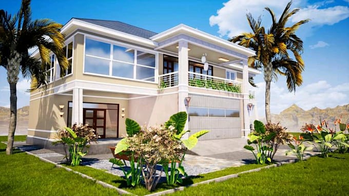 Design Draw 3d Model And Render Your Architectural Project By