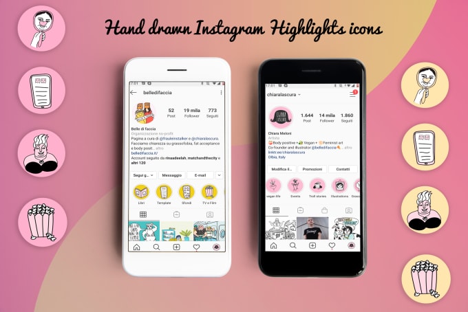 Illustrate Icons For Your Instagram Story Highlights By Chiarameloni