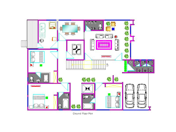 create floor plan and autocad house plan