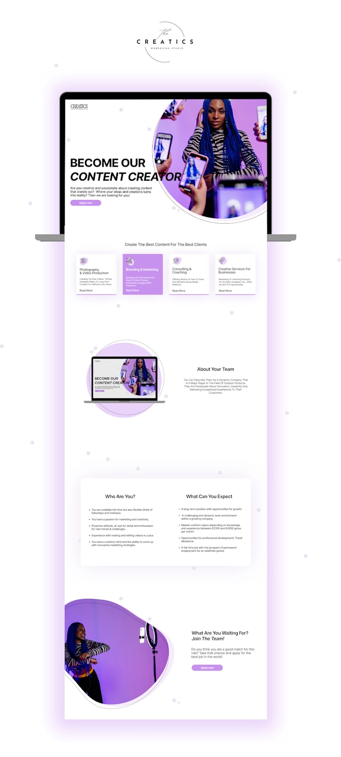design a unique and functional website for your business