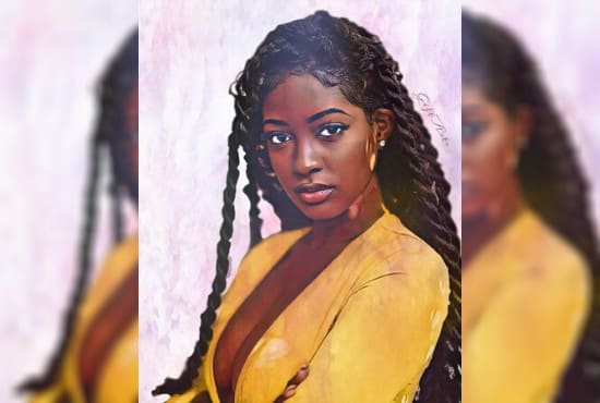 draw digital portrait oil painting art for you