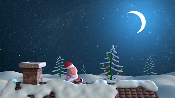 make a beautiful christmas greeting card video