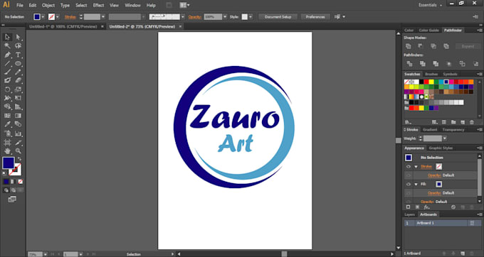 Making A Logo With Adobe Illustrator And Adobe Photoshop By Zauro25