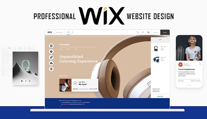 design or redesign wix website professionally