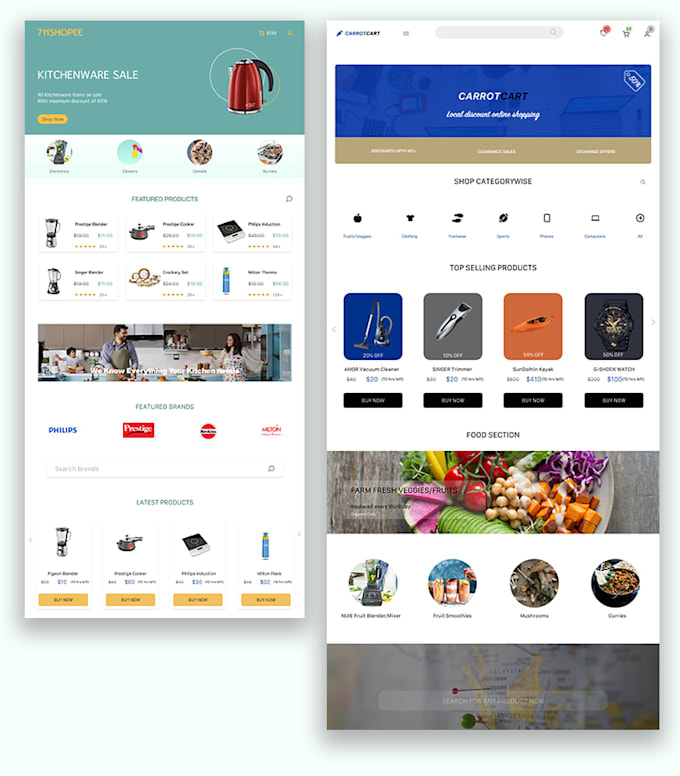 Do website wireframes, mockups and prototype html css by Adayinlife ...