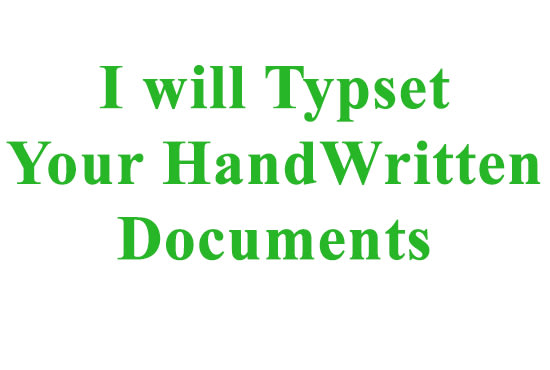 Typewrite and typeset handwritten documents by Lizjones75 | Fiverr
