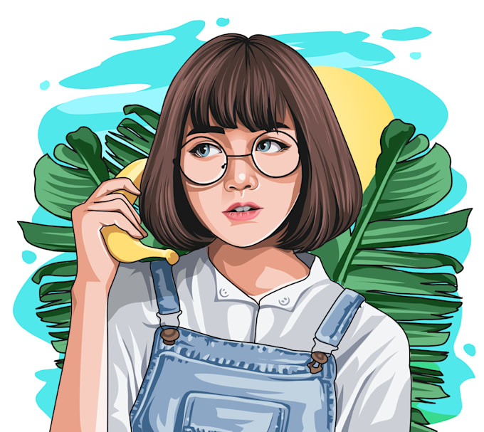 draw a professional cartoon and comic art from your photo