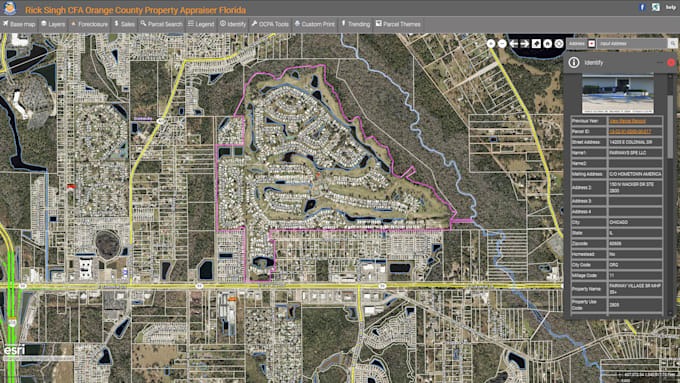 do property research by using the gis map