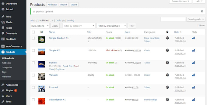 add products on woocommerce or shopify or amazon