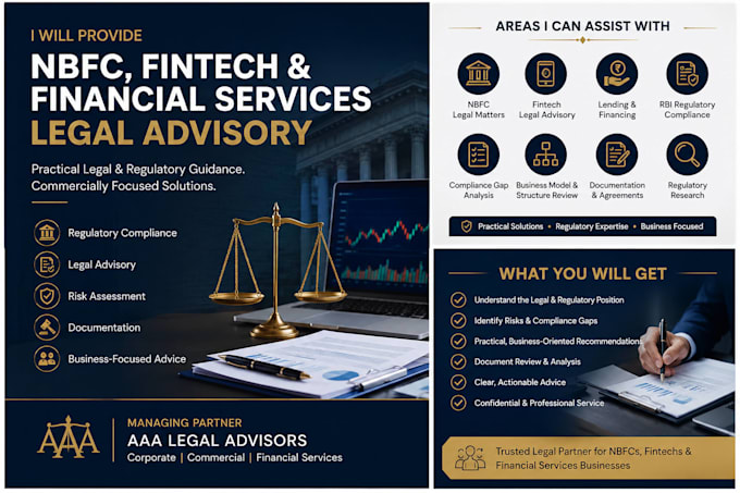 provide nbfc fintech and financial services legal advisory