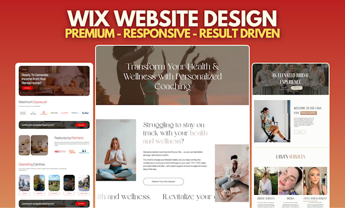 design wix website, build wix website design