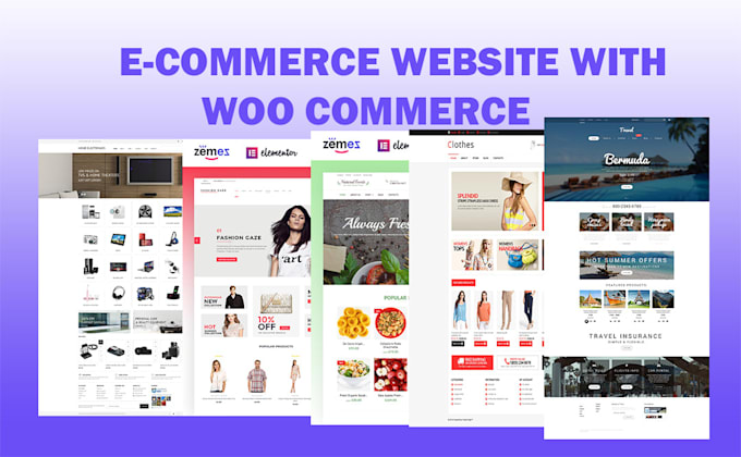create your ecommerce website by woo commerce