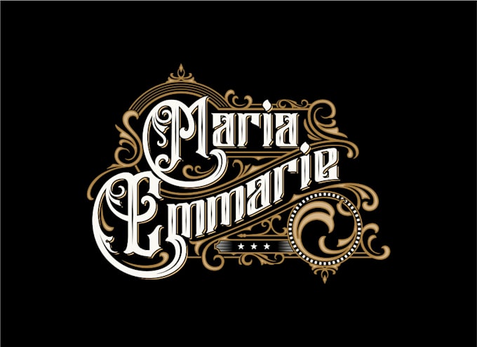 design a vintage lettering logo