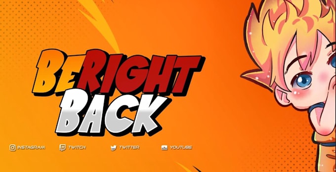create animated twitch overlay, panel, facecam for kick twitch