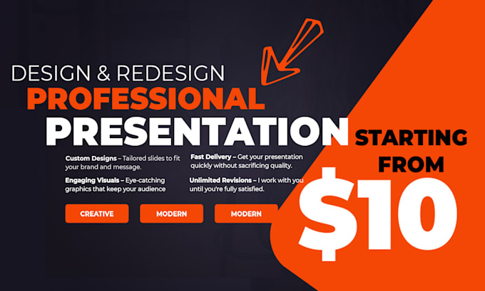 create modern professional powerpoint presentation designs