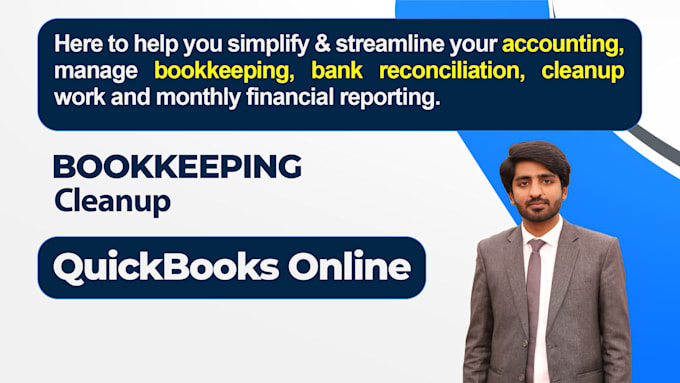 do bookkeeping and accounting work in quickbooks online with cleanup