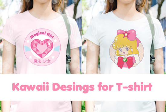 do kawaii illustration for t shirts