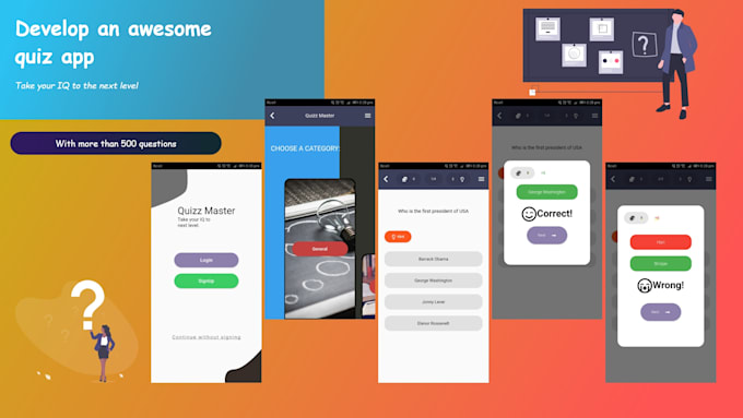 create an awesome quiz app for you
