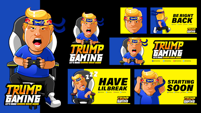 design pro animated screen for twitch streamer, kick, facebook gaming