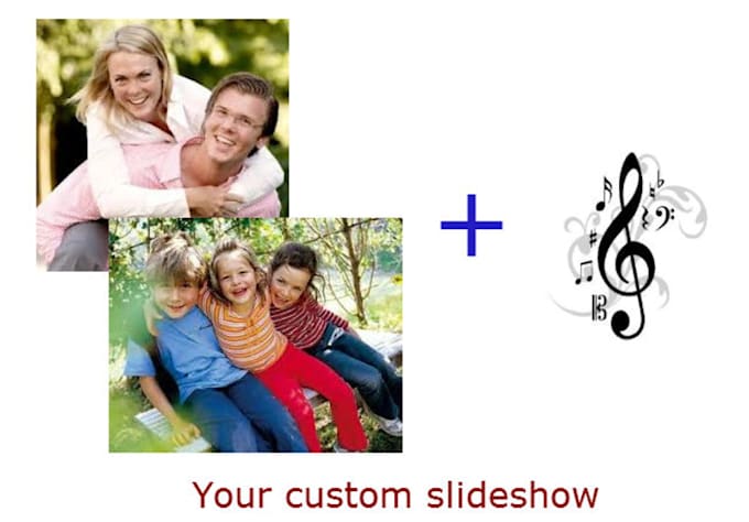 make a photo slideshow with background music for you