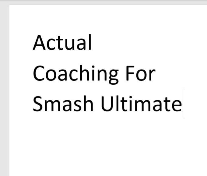Coaching for smash ultimate by I_am_boogiepop Fiverr
