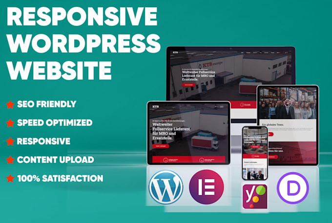 design and build responsive custom wordpress website